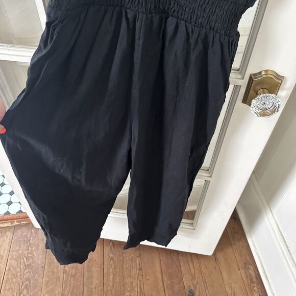 A New Day Jumpsuit  Woven Wide Leg  Black Womens Medium - Picture 11 of 11